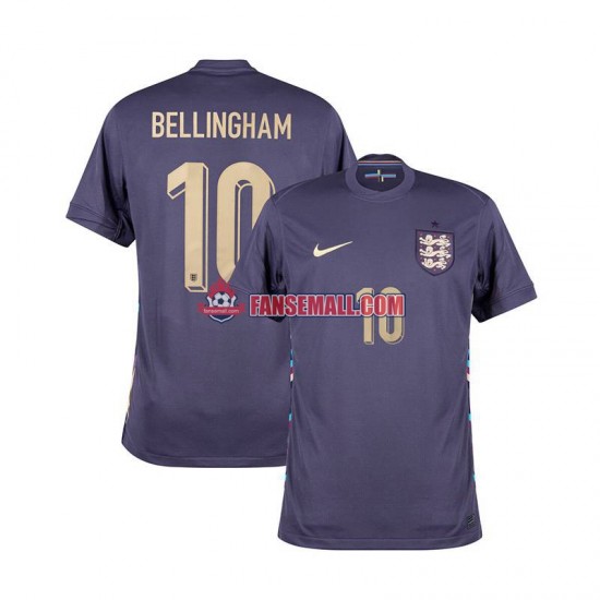 Matchtröjor England Jude Bellingham 10 Euro 2024 Kortärmad till Herr (2:a ställ)