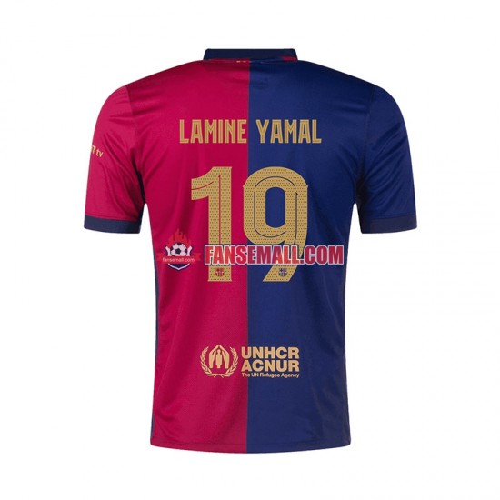 Matchtröjor FC Barcelona UCL Font Lamine Yamal 19 2024-2025 Kortärmad till Herr (1:a ställ)