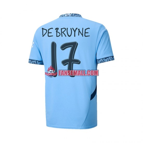 Matchtröjor Manchester City UCL Font DE BRUYNE 17 2024-2025 Kortärmad till Herr (1:a ställ)