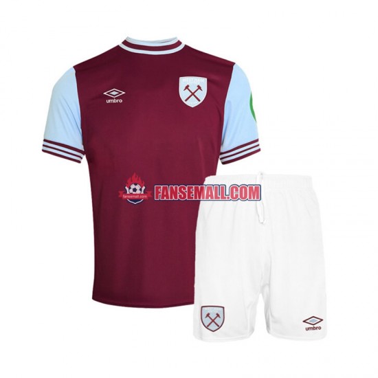 Matchtröjor West Ham United 2024-2025 Kortärmad till Barn (1:a ställ)