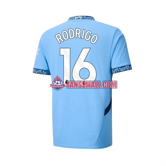 Matchtröjor Manchester City RODRIGO 16 2024-2025 Kortärmad till Herr (1:a ställ)