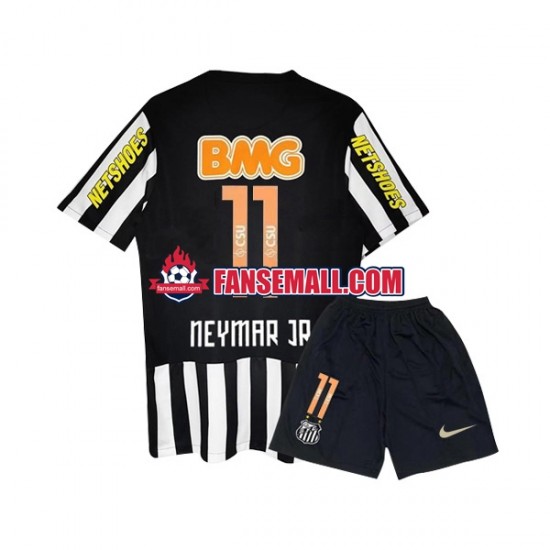 Matchtröjor Santos FC Neymar JR 11 Retro 2012 Kortärmad till Barn (2:a ställ)