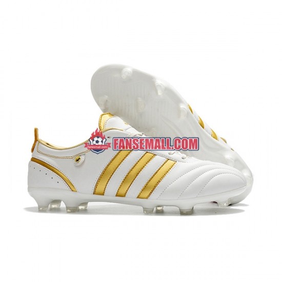 Guld Vit Adidas ADIPURE FG fotbollsskor