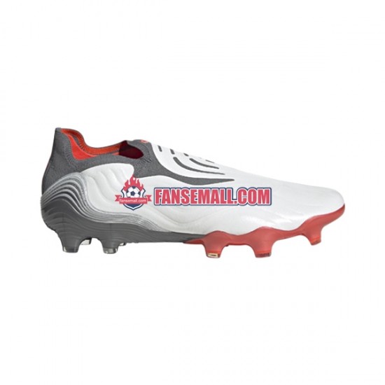 Röd Grå Vit Adidas COPA SENSE FG White Gnist fotbollsskor