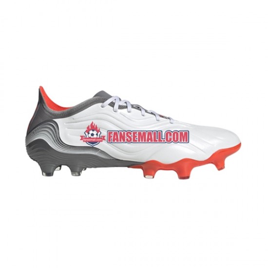 Röd Grå Vit Adidas COPA SENSE.1 FG White Gnist fotbollsskor