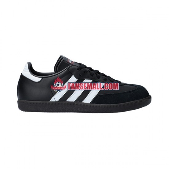 Vit Svart Adidas Classic Samba Hallenschuh Leder fotbollsskor