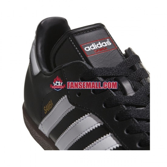 Vit Svart Adidas Classic Samba Hallenschuh Leder fotbollsskor