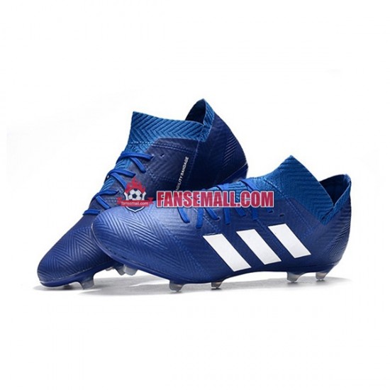 Blå Vit Adidas Nemeziz8.1 FG fotbollsskor