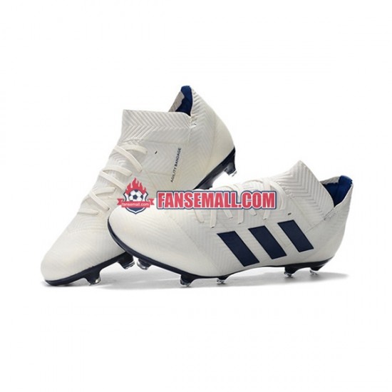 Vit Svart Adidas Nemeziz8.1 FG fotbollsskor