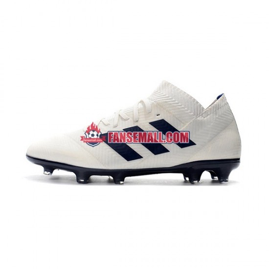 Vit Svart Adidas Nemeziz8.1 FG fotbollsskor