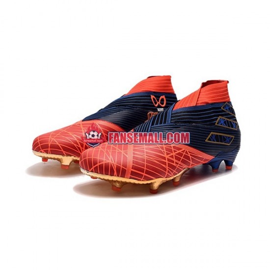 Röd Svart Adidas Nemeziz9 FG Spider Man fotbollsskor