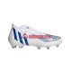 Blå Vit Adidas Predator EDGE.1 FG Diamond Edge fotbollsskor