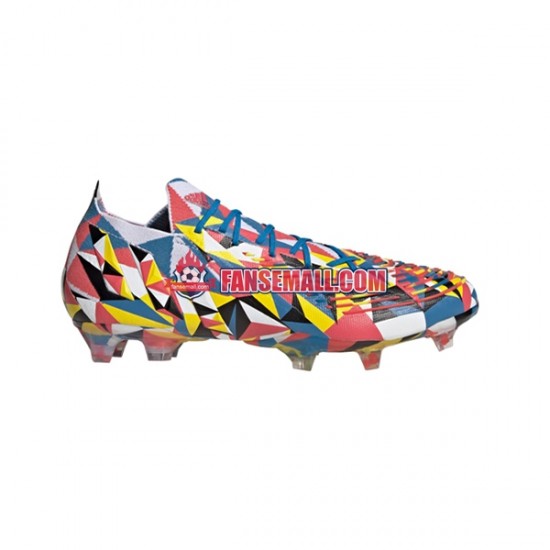 Blå Gul Adidas Predator EDGE.1 L FG Geometric fotbollsskor