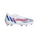 Blå Vit Adidas Predator EDGE.2 FG Diamond Edge fotbollsskor