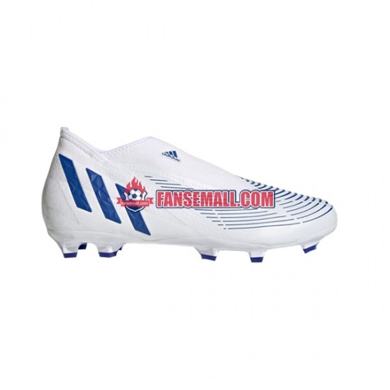 Blå Vit Adidas Predator EDGE.3 LL FG Diamond Edge fotbollsskor