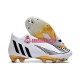 Vit Svart Adidas Predator Edge Geometric FG fotbollsskor