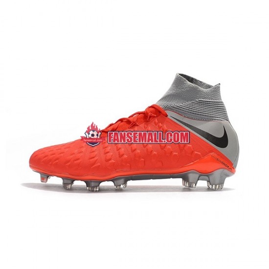 Röd Grå catalog/GMN/Nike Hypervenom Phantom 3 Elite DF FG fotbollsskor