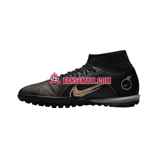 Svart catalog/GMN/Nike Mercurial Superfly VIII Shadow Academy TF fotbollsskor