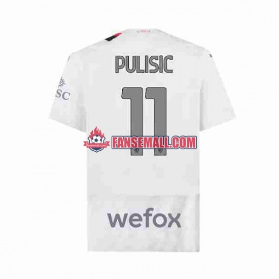 Matchtröjor AC Milan Christian Pulisic 11 2023-2024 Kortärmad till Herr (2:a ställ)