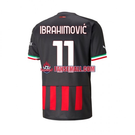 Matchtröjor AC Milan Ibrahimovic 11 2022-2023 Kortärmad till Herr (1:a ställ)