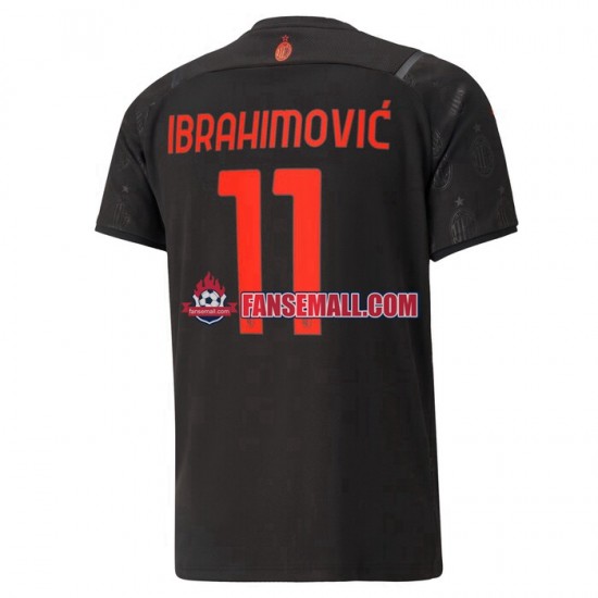 Matchtröjor AC Milan Ibrahimovic 11 2021-2022 Kortärmad till Herr (3:e ställ)