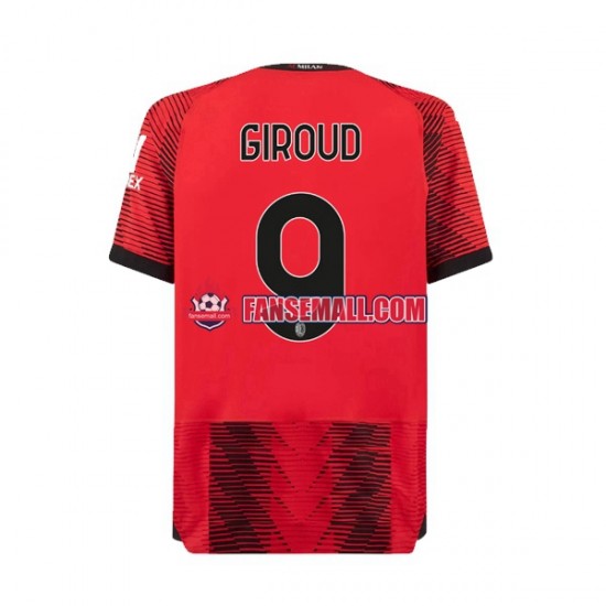 Matchtröjor AC Milan Olivier Giroud 9 2023-2024 Kortärmad till Herr (1:a ställ)