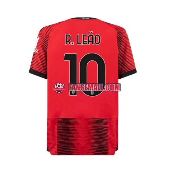 Matchtröjor AC Milan Rafael Leao 10 2023-2024 Kortärmad till Herr (1:a ställ)