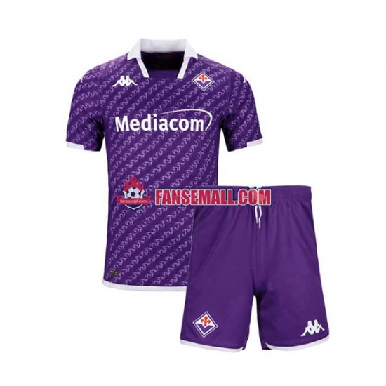 Matchtröjor Fiorentina 2023-2024 Kortärmad till Barn (1:a ställ)