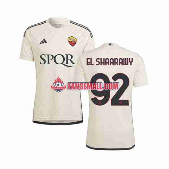 Matchtröjor AS Roma El Shaarawy 92 2023-2024 Kortärmad till Herr (2:a ställ)