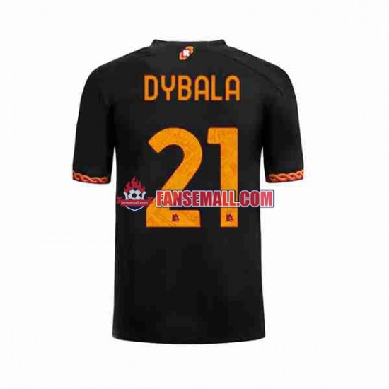 Matchtröjor AS Roma Paulo Dybala 21 2023-2024 Kortärmad till Herr (3:e ställ)