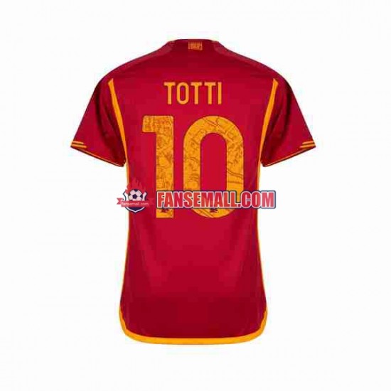 Matchtröjor AS Roma Totti 10 2023-2024 Kortärmad till Herr (1:a ställ)