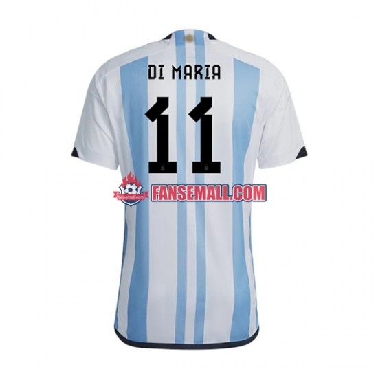 Matchtröjor Argentina Di Maria 11 World Cup 2022 Kortärmad till Herr (1:a ställ)