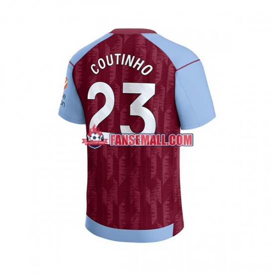 Matchtröjor Aston Villa Philippe Coutinho 23 2023-2024 Kortärmad till Herr (1:a ställ)