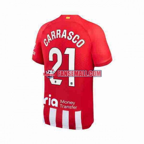 Matchtröjor Atlético Madrid Yannick Carrasco 21 2023-2024 Kortärmad till Herr (1:a ställ)