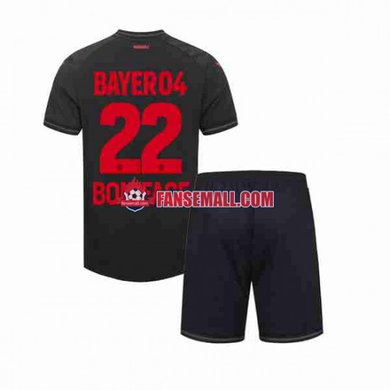 Matchtröjor Bayer 04 Leverkusen Victor Boniface 22 2023-2024 Kortärmad till Barn (1:a ställ)