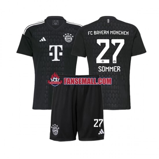 Matchtröjor FC Bayern München Målvaktströja Yann Sommer 27 2023-2024 Kortärmad till Barn (1:a ställ)