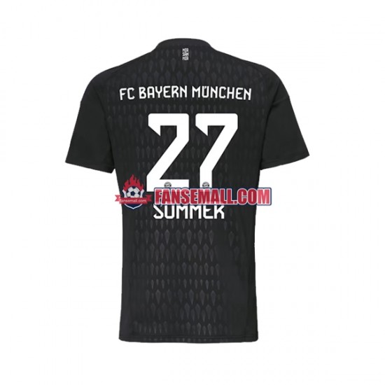 Matchtröjor FC Bayern München Målvaktströja Yann Sommer 27 2023-2024 Kortärmad till Herr (1:a ställ)