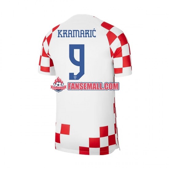 Matchtröjor Kroatien Kramaric 9 World Cup 2022 Kortärmad till Herr (1:a ställ)