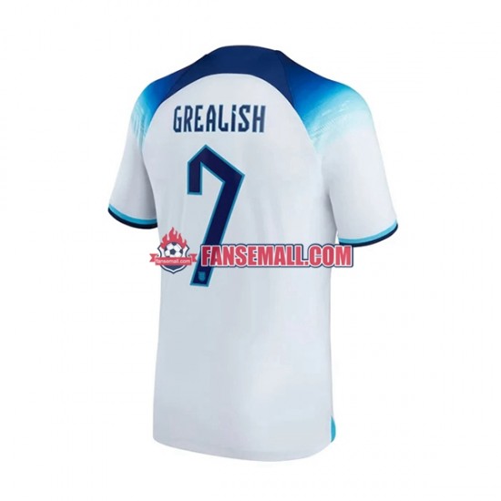 Matchtröjor England Grealish 7 World Cup 2022 Kortärmad till Herr (1:a ställ)