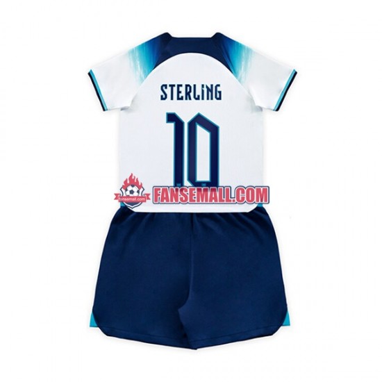 Matchtröjor England Sterling 10 World Cup 2022 Kortärmad till Barn (1:a ställ)