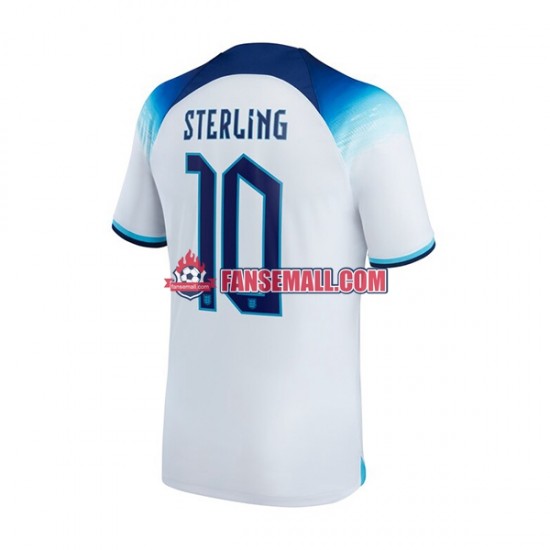 Matchtröjor England Sterling 10 World Cup 2022 Kortärmad till Herr (1:a ställ)