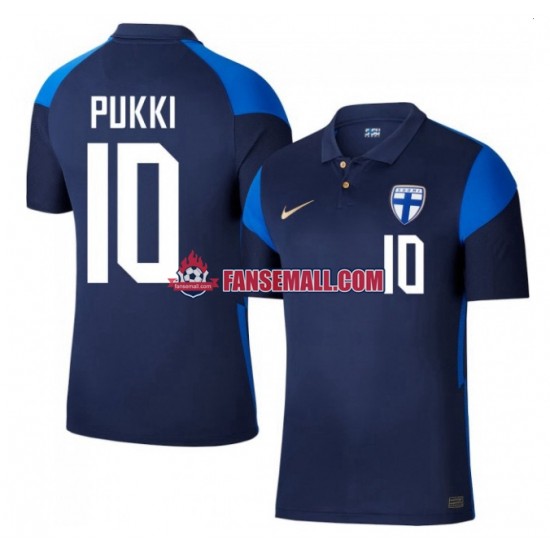 Matchtröjor Finland Teemu Pukki 10 Euro 2020 Kortärmad till Herr (2:a ställ)