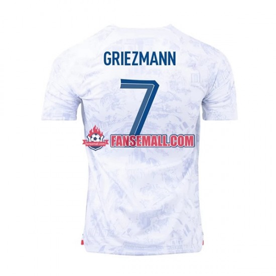 Matchtröjor Frankrike Griezmann 7 World Cup 2022 Kortärmad till Herr (2:a ställ)