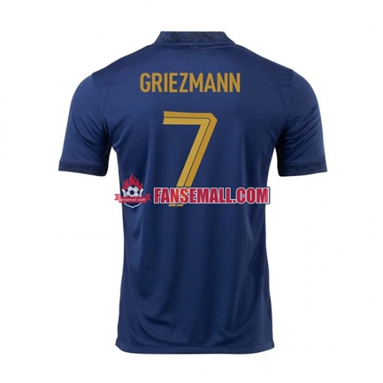 Matchtröjor Frankrike Griezmann 7 World Cup 2022 Kortärmad till Herr (1:a ställ)