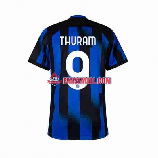 Matchtröjor Inter Milan Marcus Thuram 9 2023-2024 Kortärmad till Herr (1:a ställ)