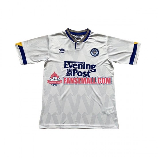 Matchtröjor Leeds United Retro 1991-1992 Kortärmad till Herr (1:a ställ)