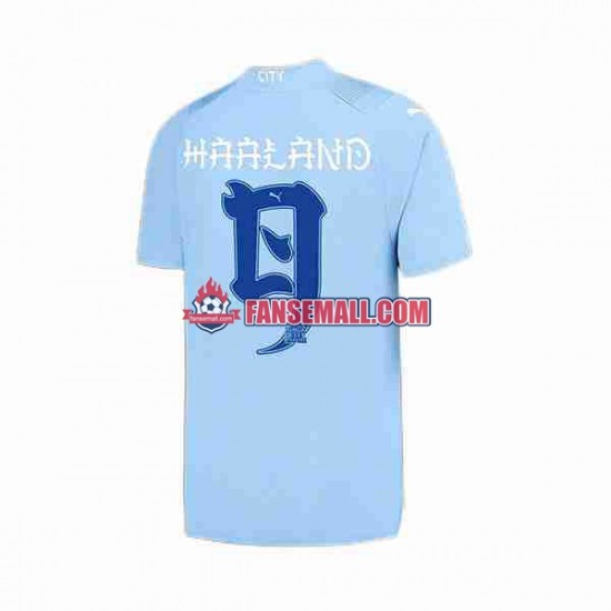 Matchtröjor Japan Manchester City Haaland 9 ese Tour Printing 2023-2024 Kortärmad till Herr (1:a ställ)