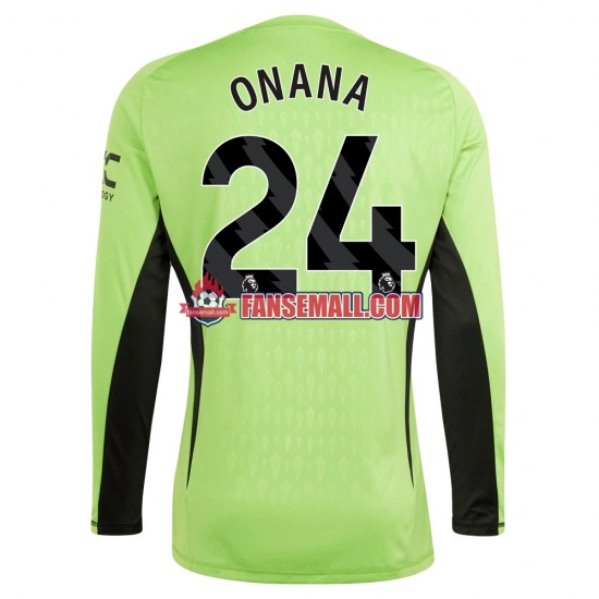 Matchtröjor Manchester United Målvaktströja Andre Onana 24 2023-2024 Långärmad till Herr (1:a ställ)