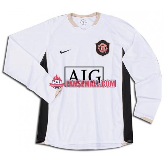 Matchtröjor Manchester United Retro 2006-2007 Långärmad till Herr (2:a ställ)