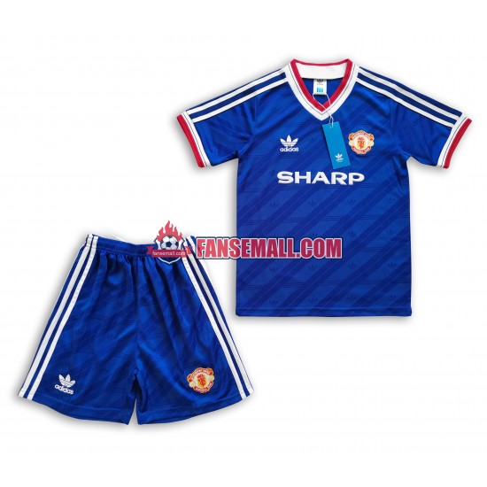 Matchtröjor Manchester United Retro 1986 Kortärmad till Barn (2:a ställ)